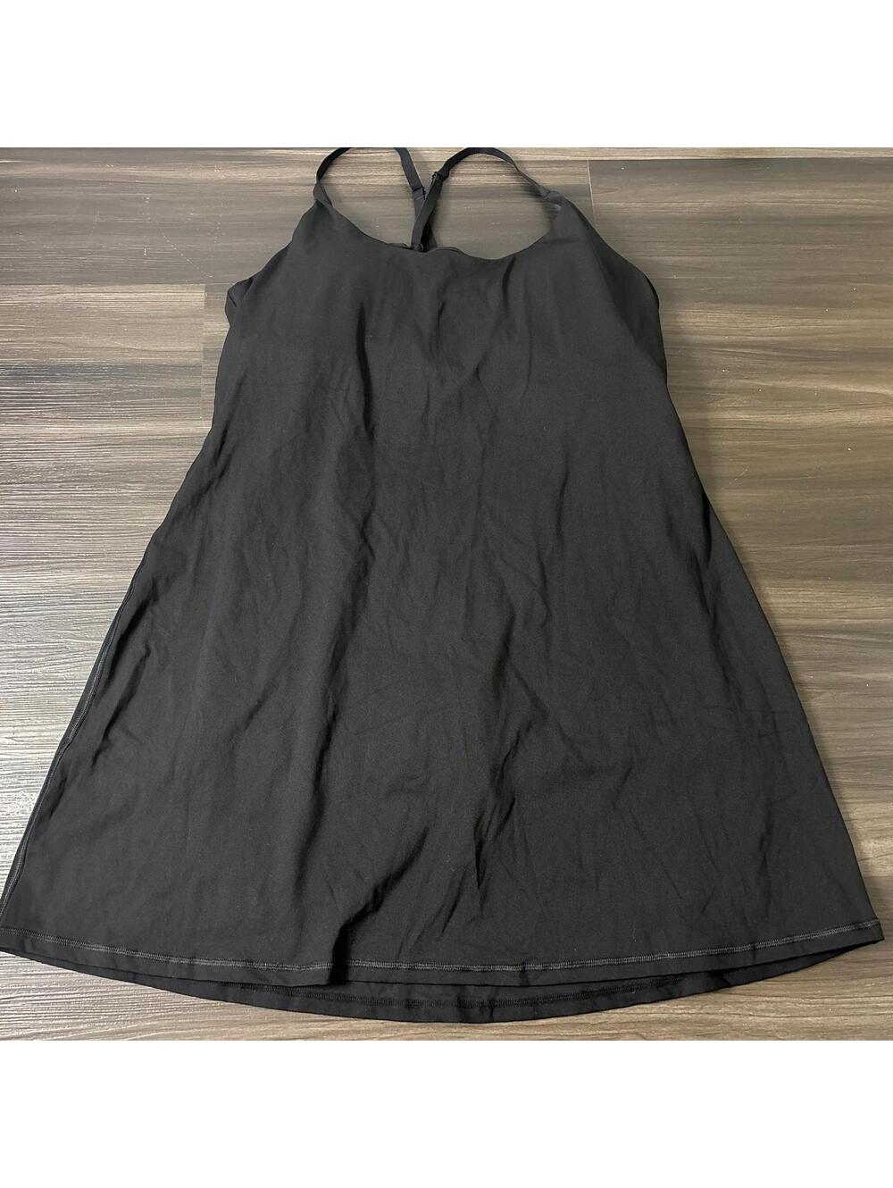Ewedoos Athletic Dress Size XXL Tennis Strappy Skort Bra TikTok Blogger Black